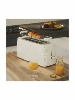 Leivänpaahtimet<Alessi Plisse XL -leivänpaahdin WHITE