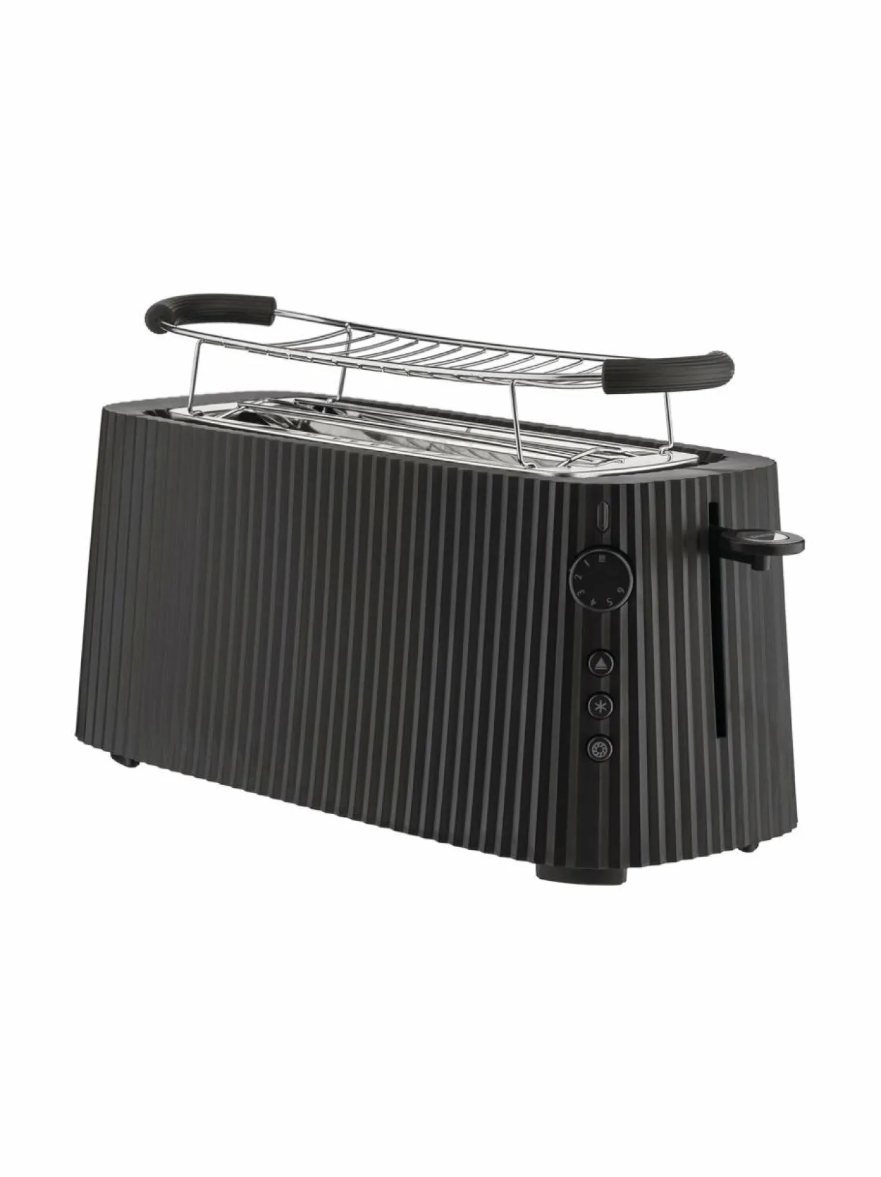 Leivänpaahtimet<Alessi Plisse XL -leivänpaahdin BLACK