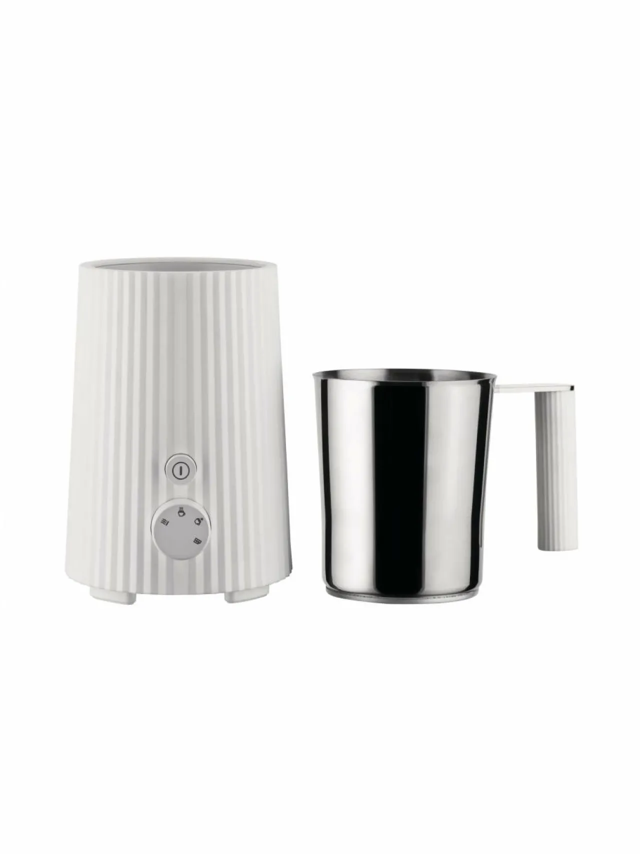 Vatkaimet & Sekoittimet<Alessi Plissé-maidonvaahdotin W WHITE