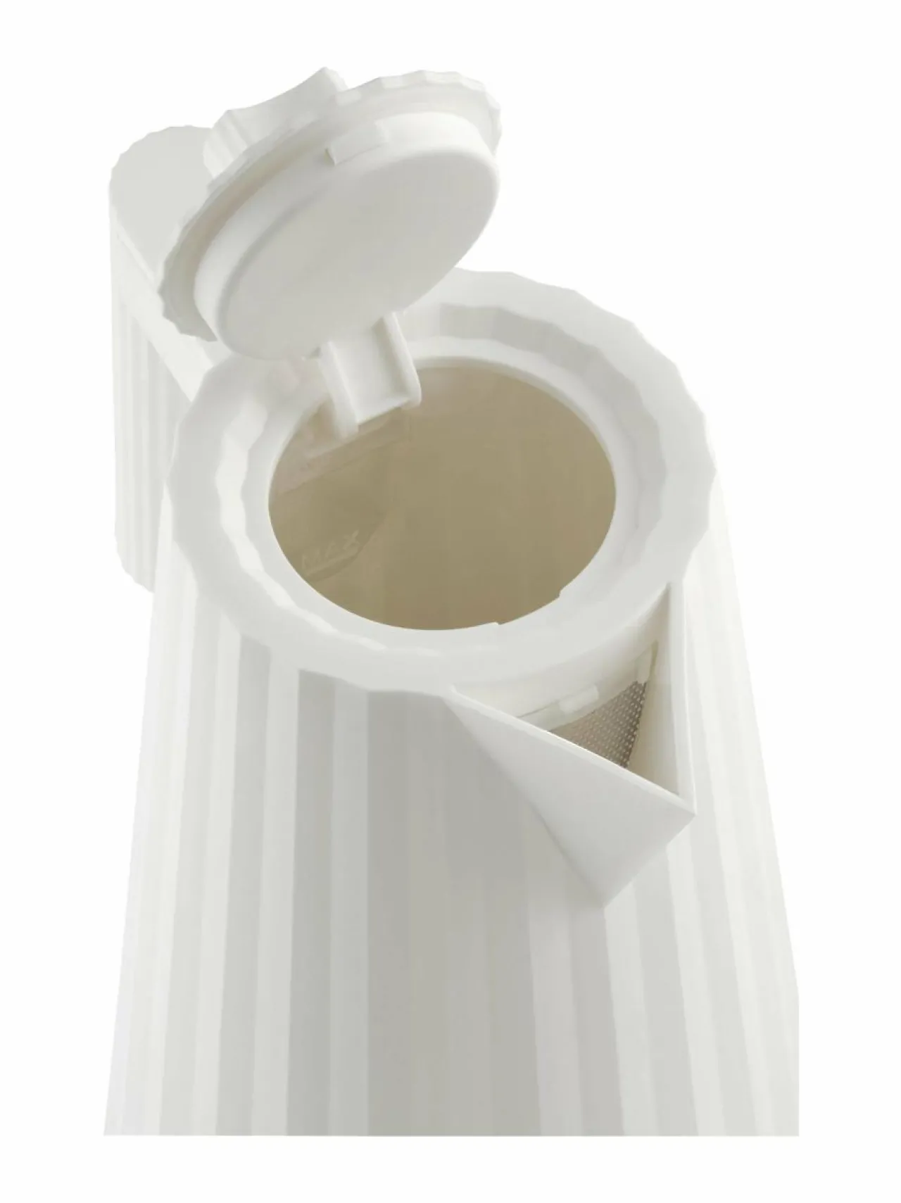 Kahvin- & Vedenkeittimet<Alessi Plissé-vedenkeitin lämpötilansäädöllä 1,7 l W WHITE