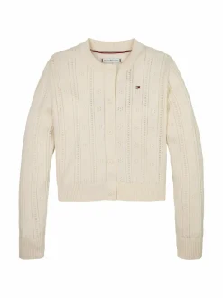 Neuleet|Neuleet<Tommy Hilfiger Pointelle-neuletakki Z00 IVORY PETAL