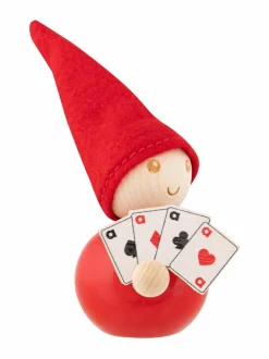 Muut Joulukoristeet<Aarikka Pokerface-tonttu C600 RED