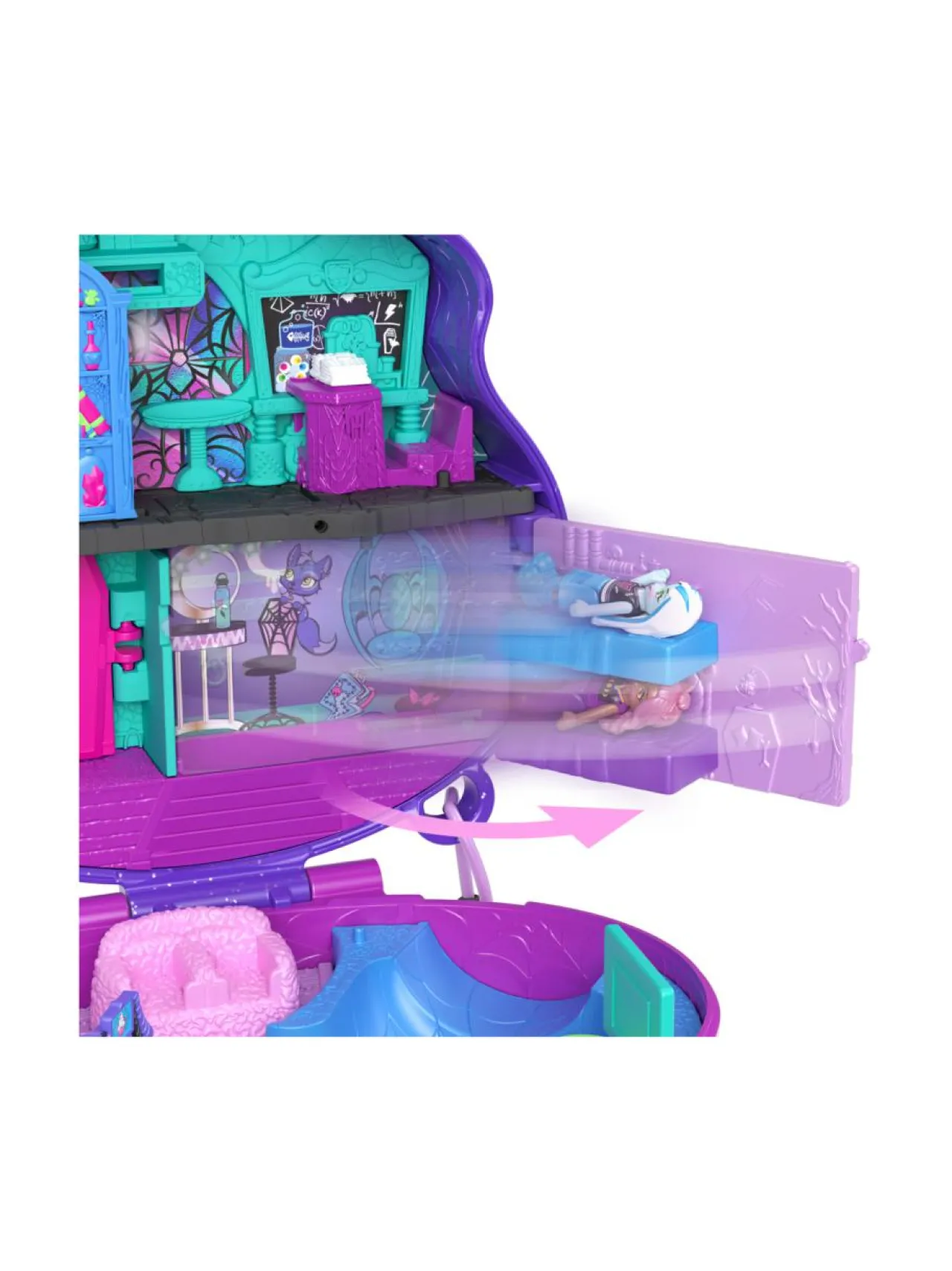 POLLY POCKET Monster High -leikkirasia^ Nuket & Nuken Tarvikkeet