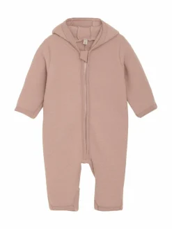 Bodyt & Potkupuvut<HUTTELIHUT Pram Suit Ears Fleece -villahaalari 5510 MAHOGANY ROSE