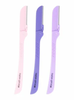Meikkaustarvikkeet<Brushworks Precision Eyebrow Razor -kulmaveitsisetti, 3kpl pakkaus