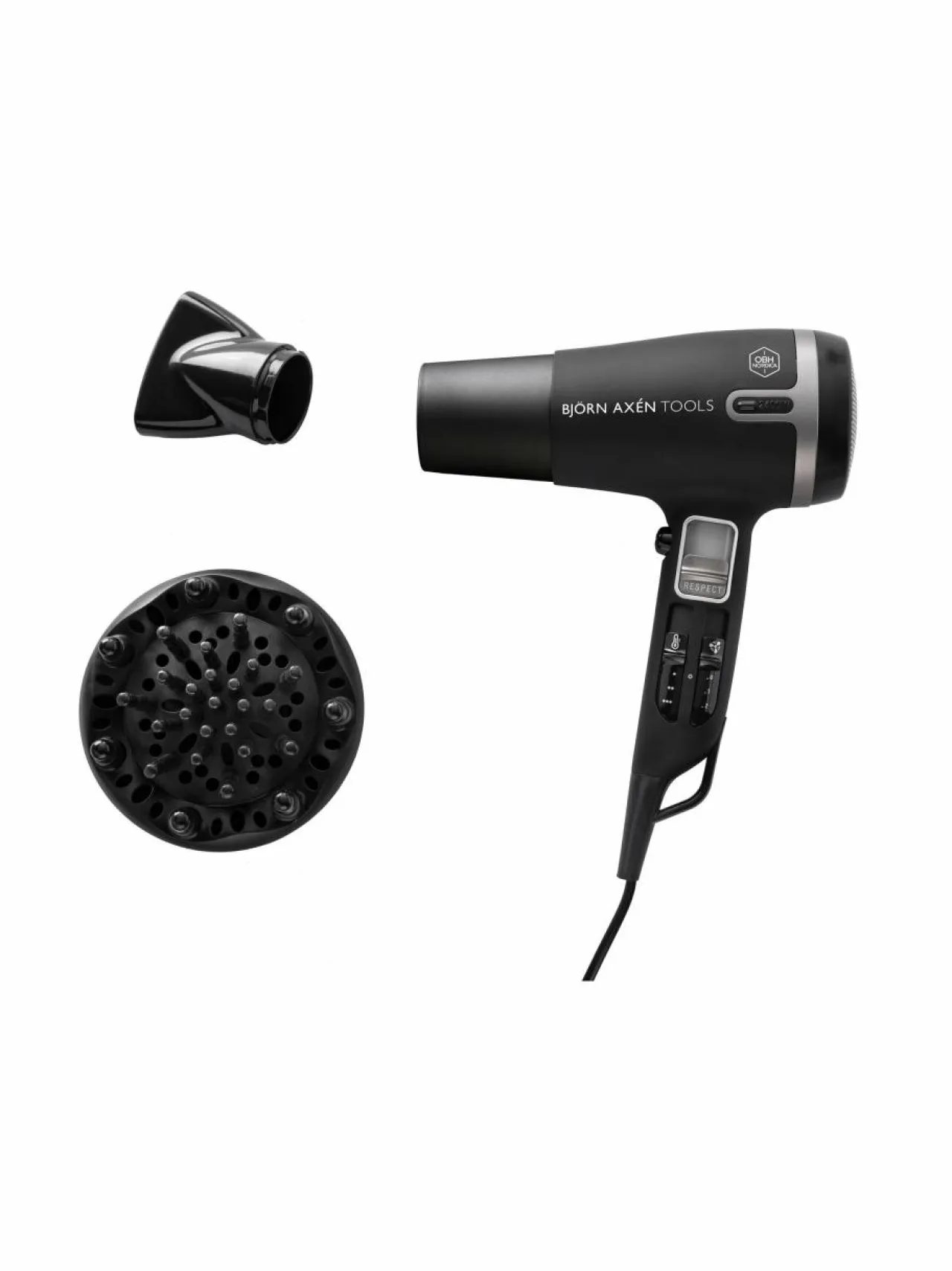 Hiustenhoitolaitteet|Hiustenhoito<Björn Axen Tools Premium Care Hair Dryer -hiustenkuivaaja BLACK