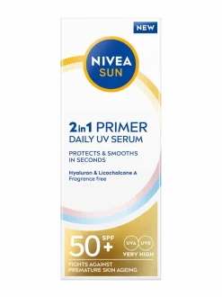 Aurinkotuotteet<NIVEA Primer Daily UV Serum SPF50+ -aurinkosuojaseerumi kasvoille