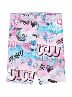 Shortsit|Shortsit<Gugguu Print Biker -shortsit GRAFFITI