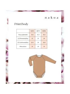 Nakoa Print Body,^ Bodyt & Potkupuvut