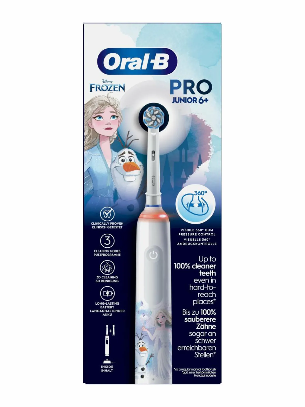 Oral-B PRO3 Junior Frozen -sähköhammasharja^ Hampaidenhoito
