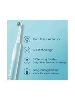 Hampaidenhoito<Oral-B PRO1- sähköhammasharja + matkakotelo TURQUOISE