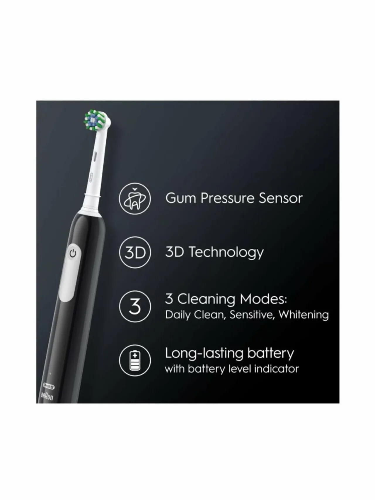 Hampaidenhoito<Oral-B PRO1-sähköhammasharja BLACK