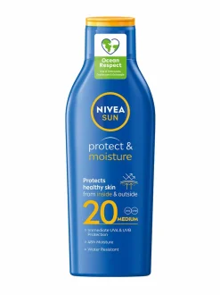 Aurinkotuotteet<NIVEA Protect & Moisture Sun Lotion SPF20 -aurinkosuojaemulsio