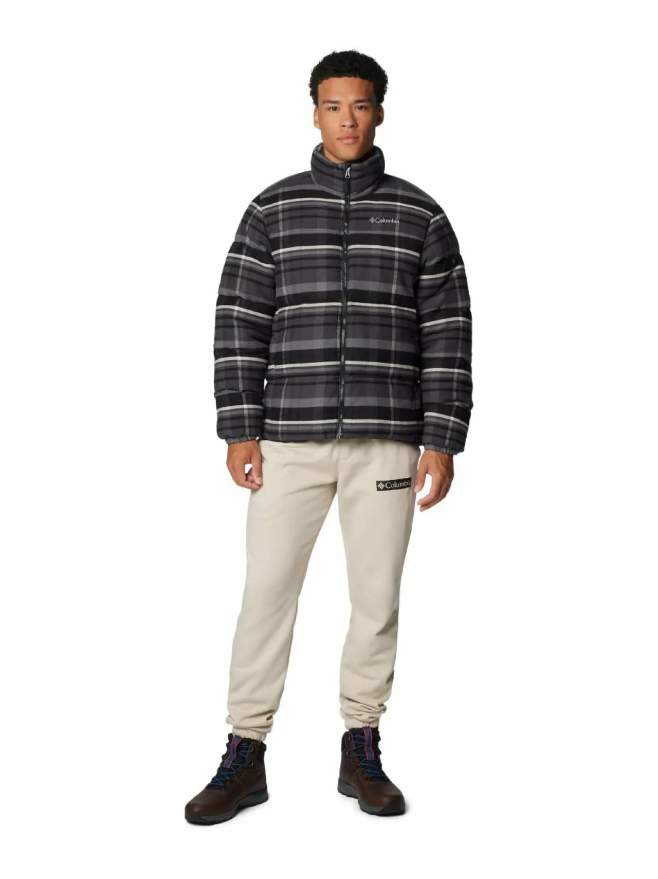 Urheilutakit<Columbia Puffect™-takki 010 BLACK MULTI PLAID