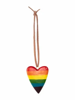 Laukkukorut<Mifuko Puinen -sydänavaimenperä RAINBOW