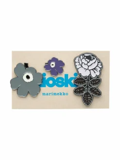 Marimekko Pumpuli Set I Kioski -pinssisetti, 3 kpl^ Laukkukorut