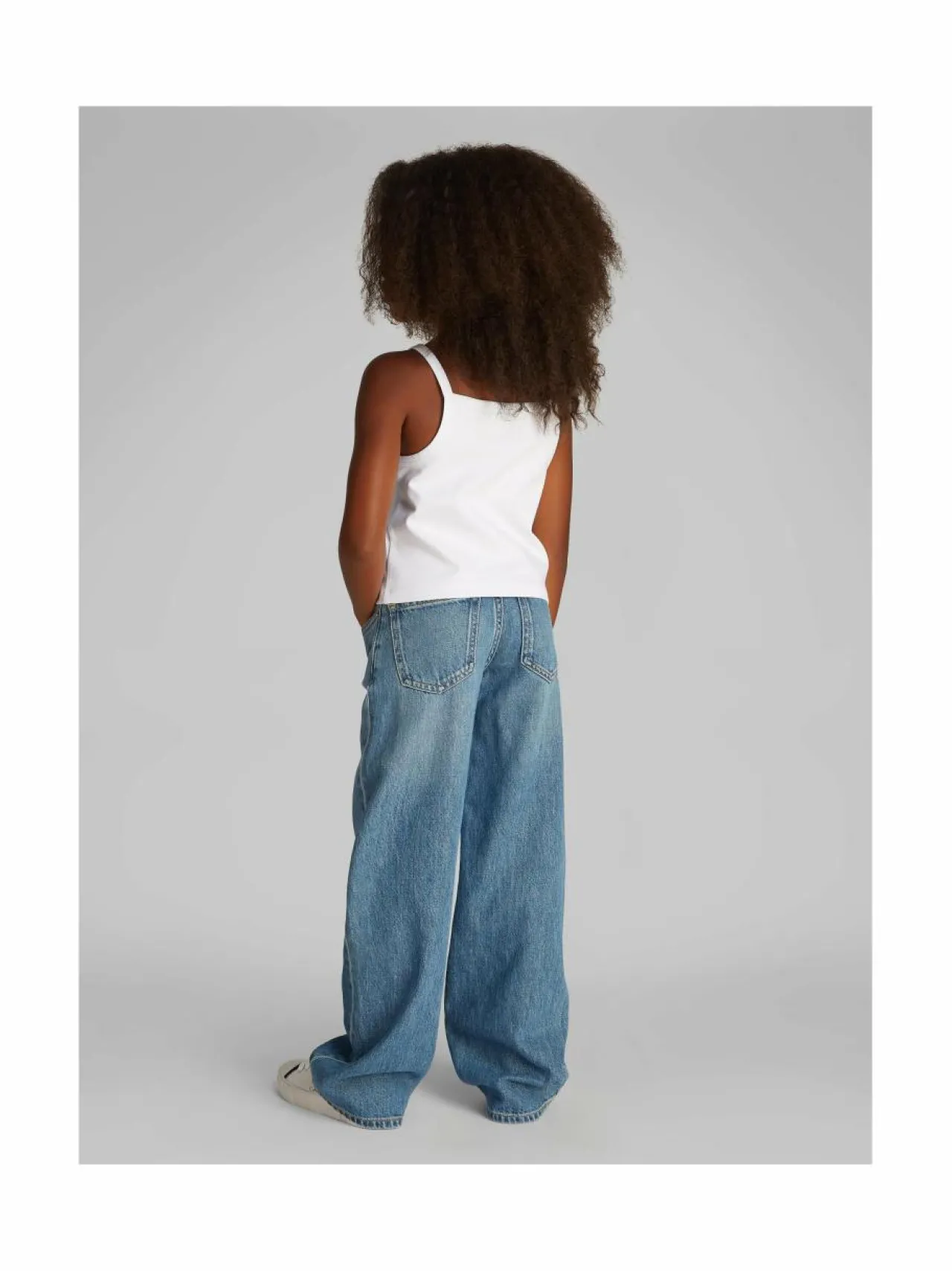 Paidat<Calvin Klein Kids Punto Strap -toppi YAF BRIGHT WHITE
