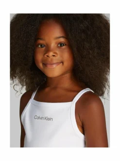 Paidat<Calvin Klein Kids Punto Strap -toppi YAF BRIGHT WHITE