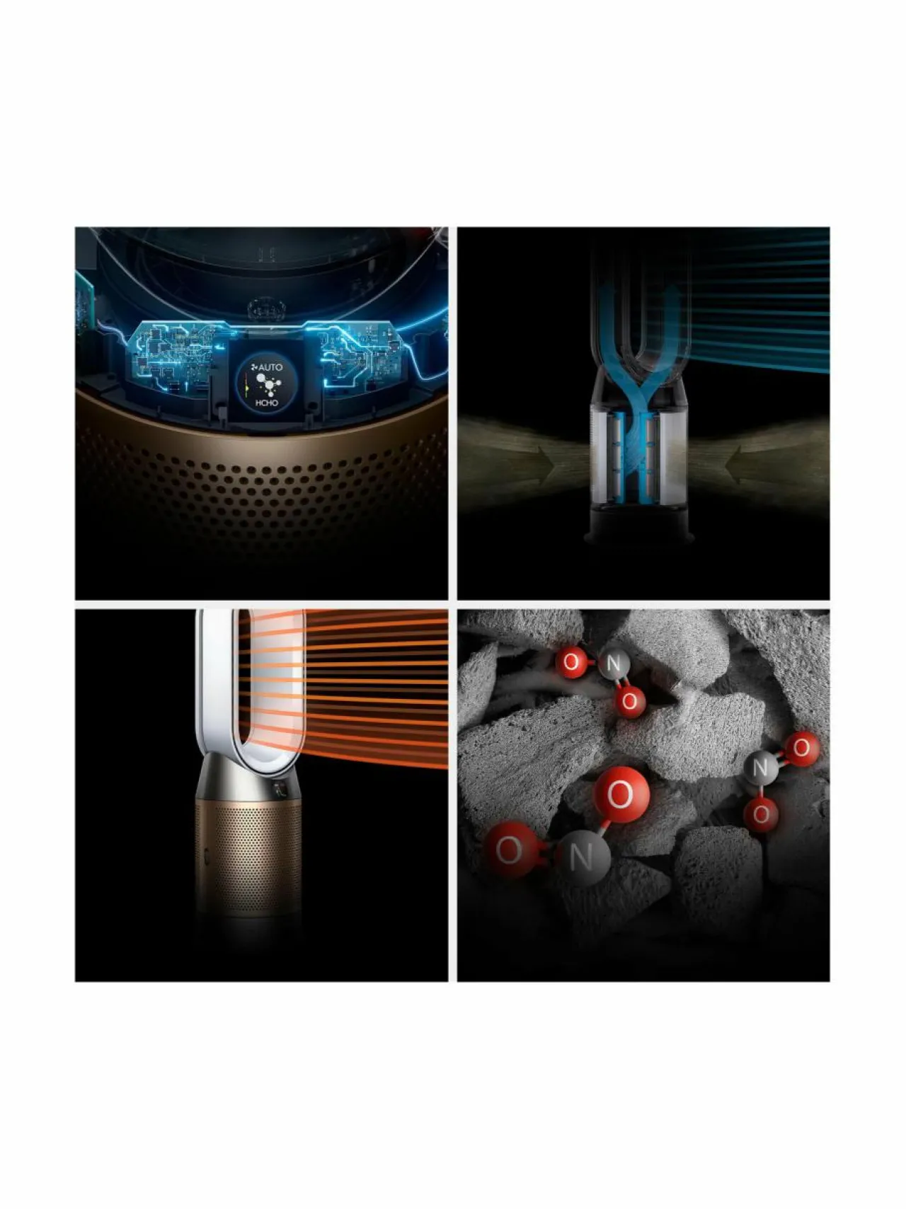 Sisäilma<Dyson Pure Hot & Cool -ilmanpuhdistin NICKEL/GOLD
