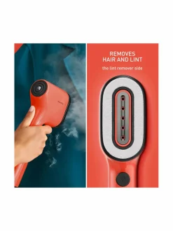 Pyykkihuolto<Tefal Pure Pop -tekstiilihöyrystin CORAL/RED