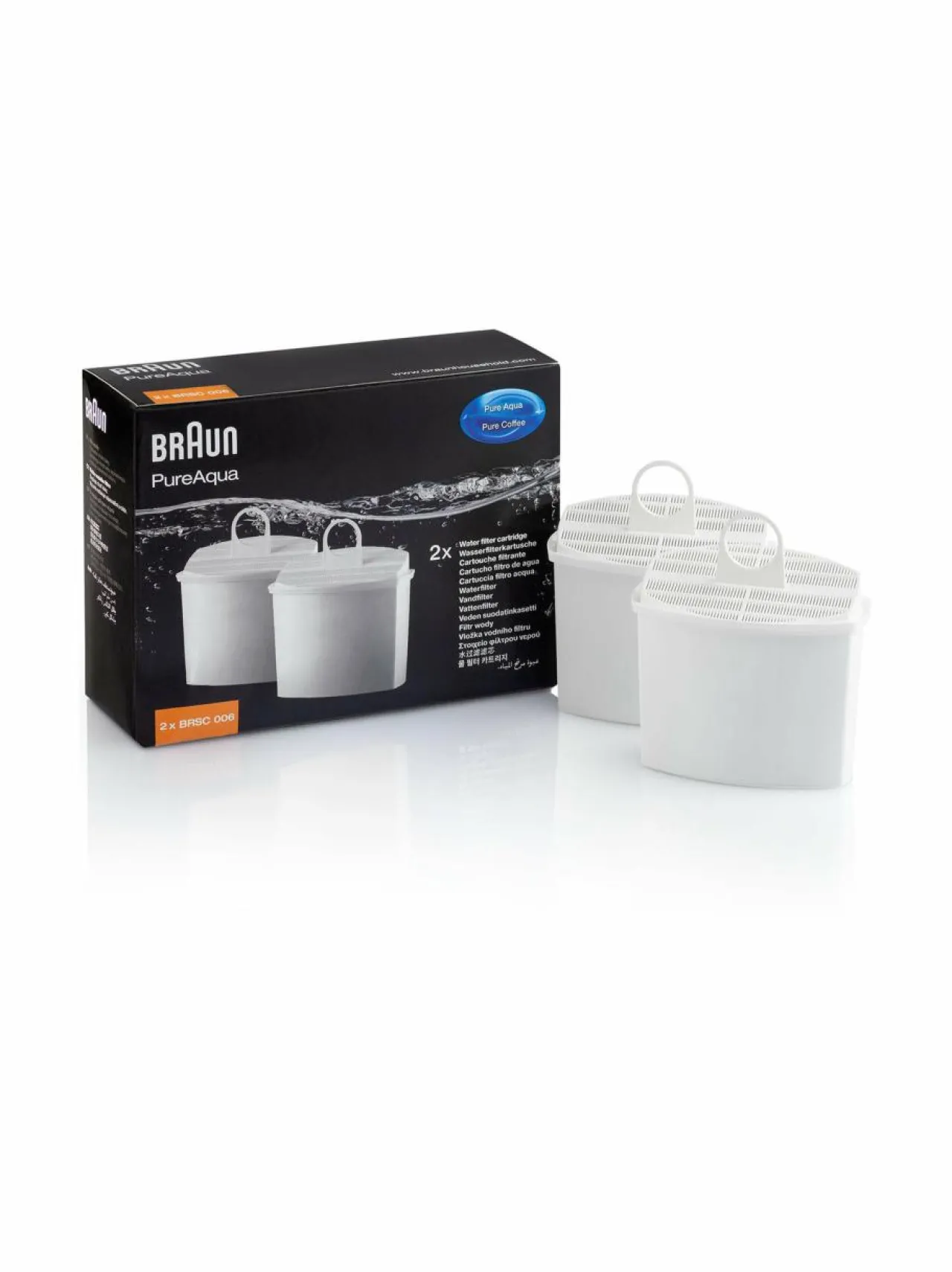 Kahvin- & Vedenkeittimet<Braun PureAqua-vedensuodatin, 2 kpl