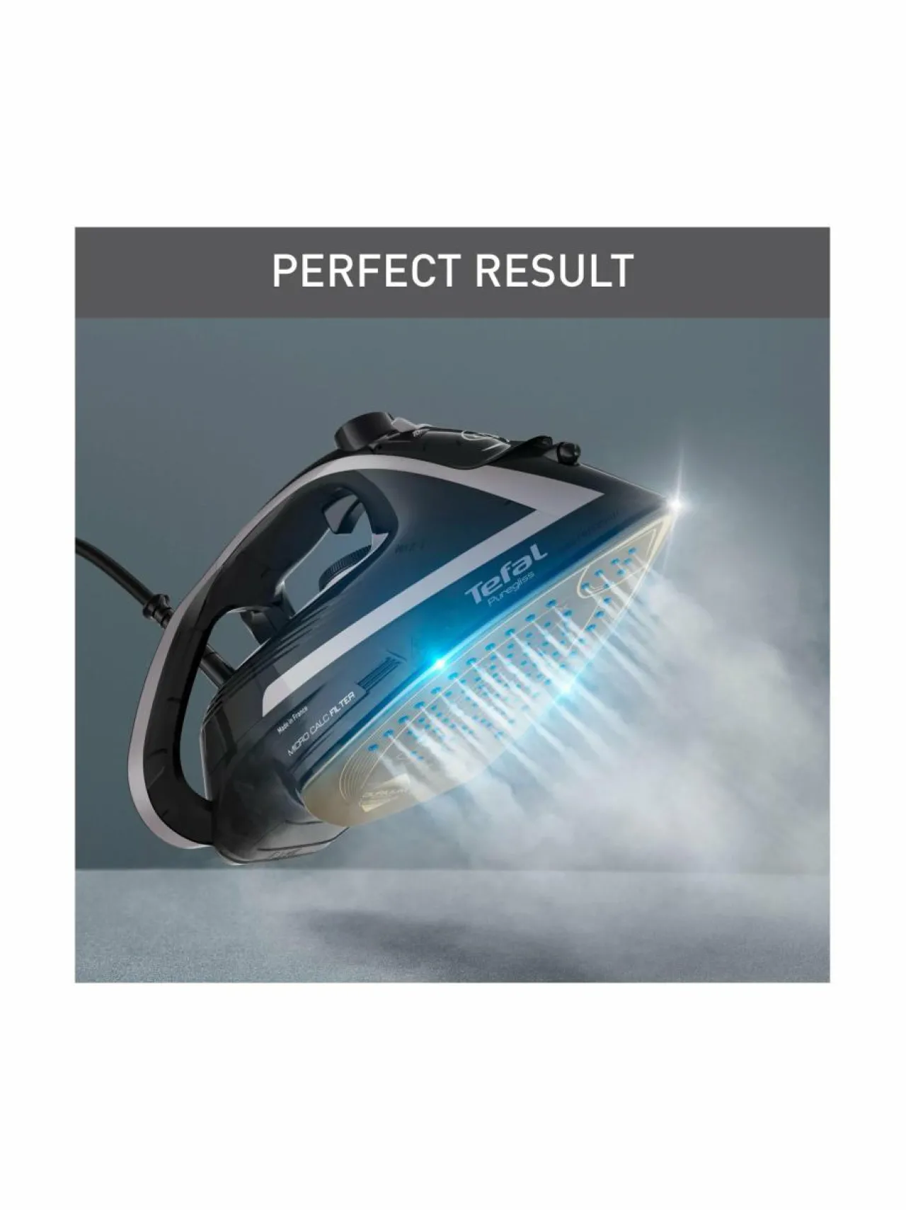 Pyykkihuolto<Tefal Puregliss-höyrysilitysrauta SILVER, BLACK
