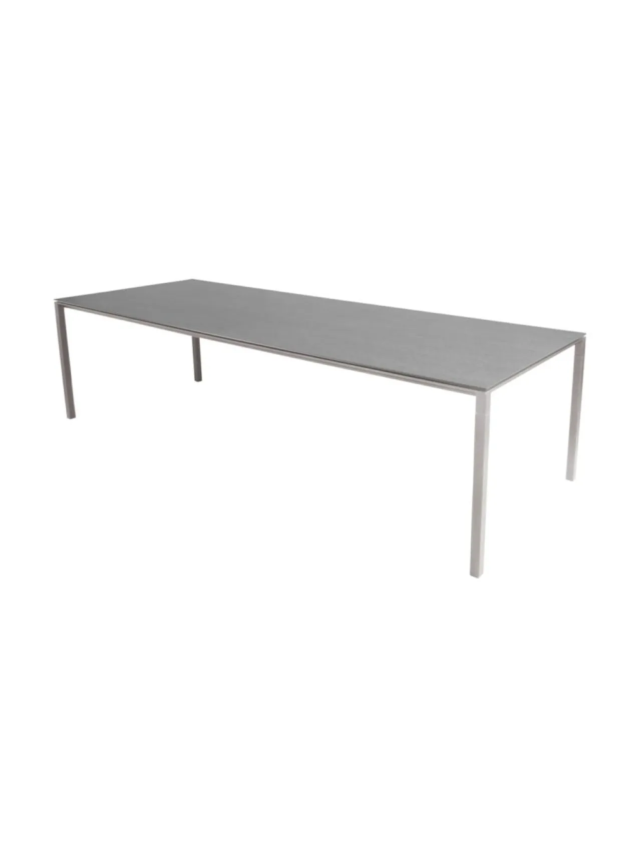 Puutarhakalusteet & Pehmusteet<Cane-Line Pure-ruokapöytä 280 x 100 cm TAUPE, BASALTINHARMAA