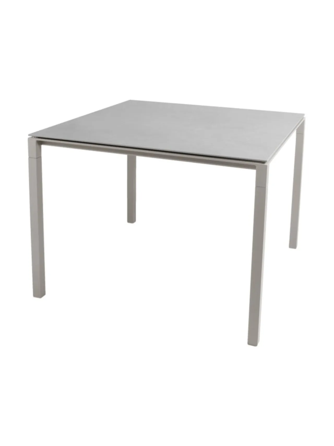 Puutarhakalusteet & Pehmusteet<Cane-Line Pure-ruokapöytä 100 x 100 cm TAUPE, BETONINHARMAA