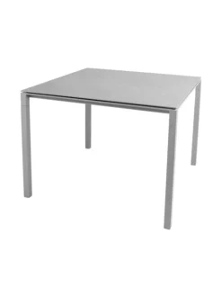 Puutarhakalusteet & Pehmusteet<Cane-Line Pure-ruokapöytä 100 x 100 cm TAUPE, BETONINHARMAA