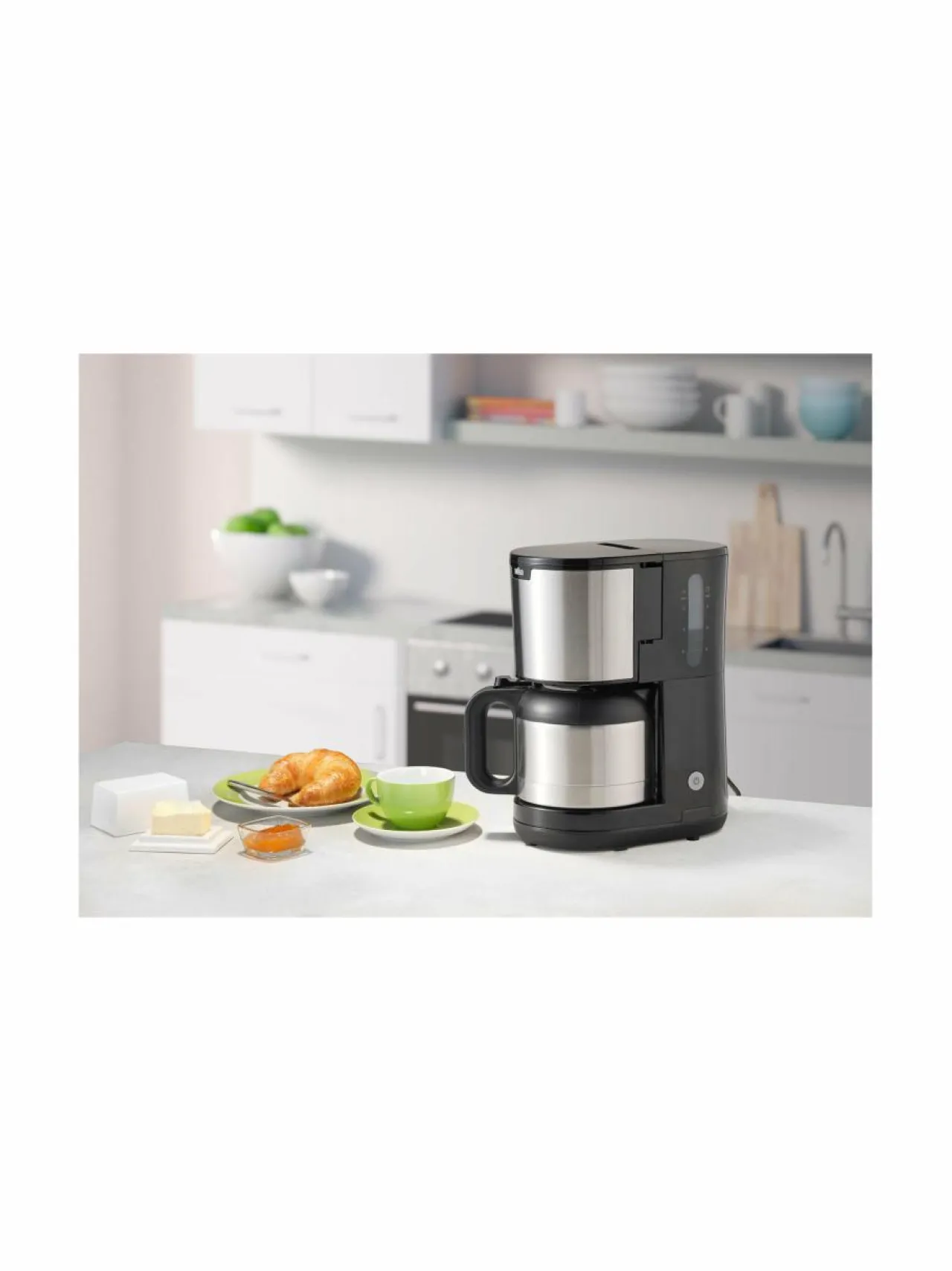 Kahvin- & Vedenkeittimet<Braun PurShine-termoskahvinkeitin 1,2 l WHITE