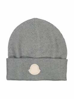 Hatut & Pipot<Moncler Puuvilla-kashmirpipo 910 DARK GREY