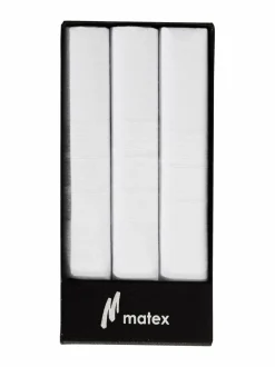 Solmiot & Asusteet<Matex Puuvillanenäliina 3-pack VALKOINEN