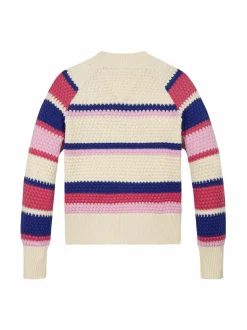 Neuleet|Neuleet<Tommy Hilfiger Puuvillaneule 0AA MULTI STRIPES