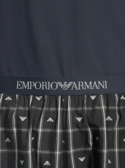 Pyjamat & Kylpytakit<Emporio Armani Pyjama FB197 CHECK EAGLE/AR.BLU/T
