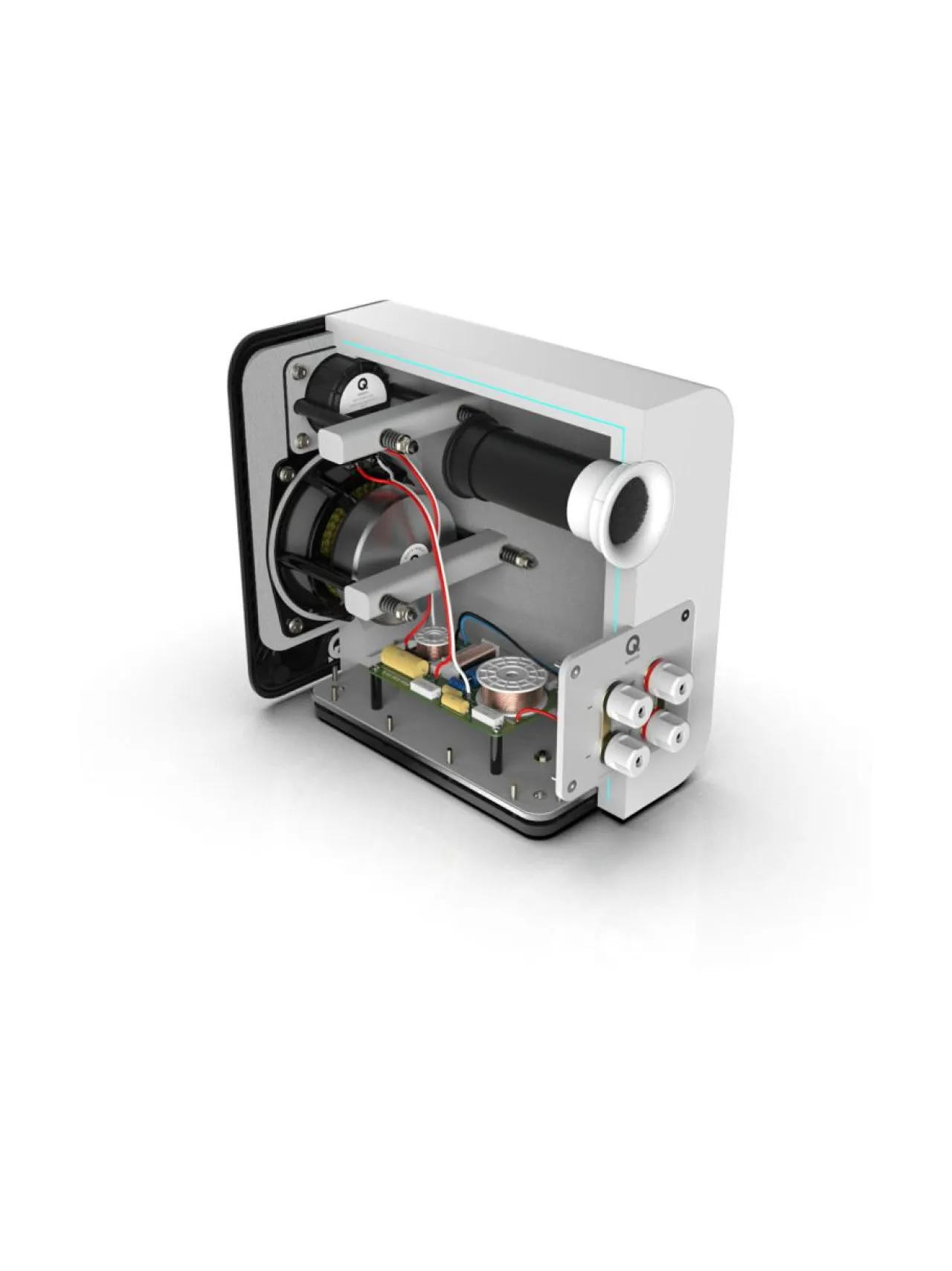 Audio<Q Acoustics Concept 30 jalustakaiutinpari, valkoinen