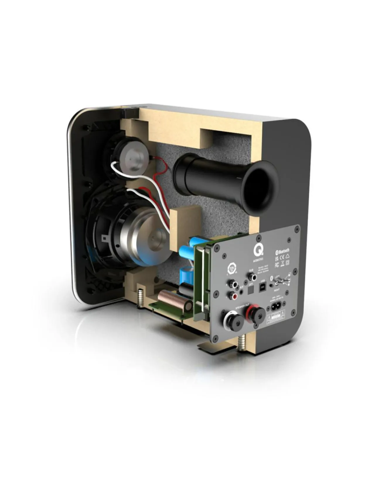 Audio<Q Acoustics M20 HD aktiivikaiutinpari, valkoinen