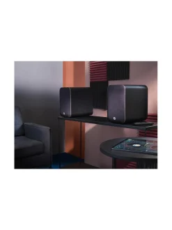 Audio<Q Acoustics M20 HD aktiivikaiutinpari, pähkinä