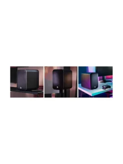 Audio<Q Acoustics M20 HD aktiivikaiutinpari, pähkinä
