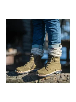 Nilkkurit<Pomar RAE Naisten GORE-TEX® nilkkurit OLIVE NUBUCK(WHT S)
