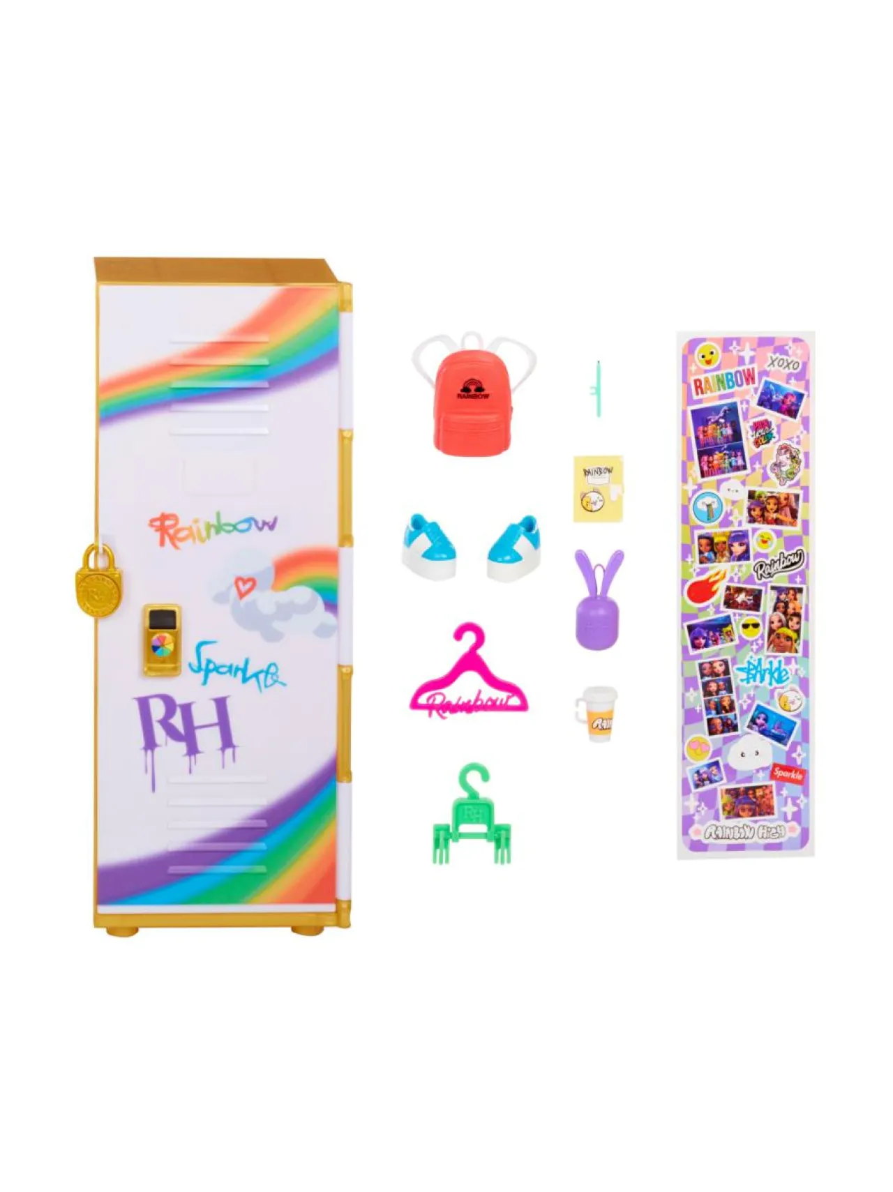 RAINBOW HIGH Amerikkalainen koulukaappi, 33 cm^ Nuket & Nuken Tarvikkeet