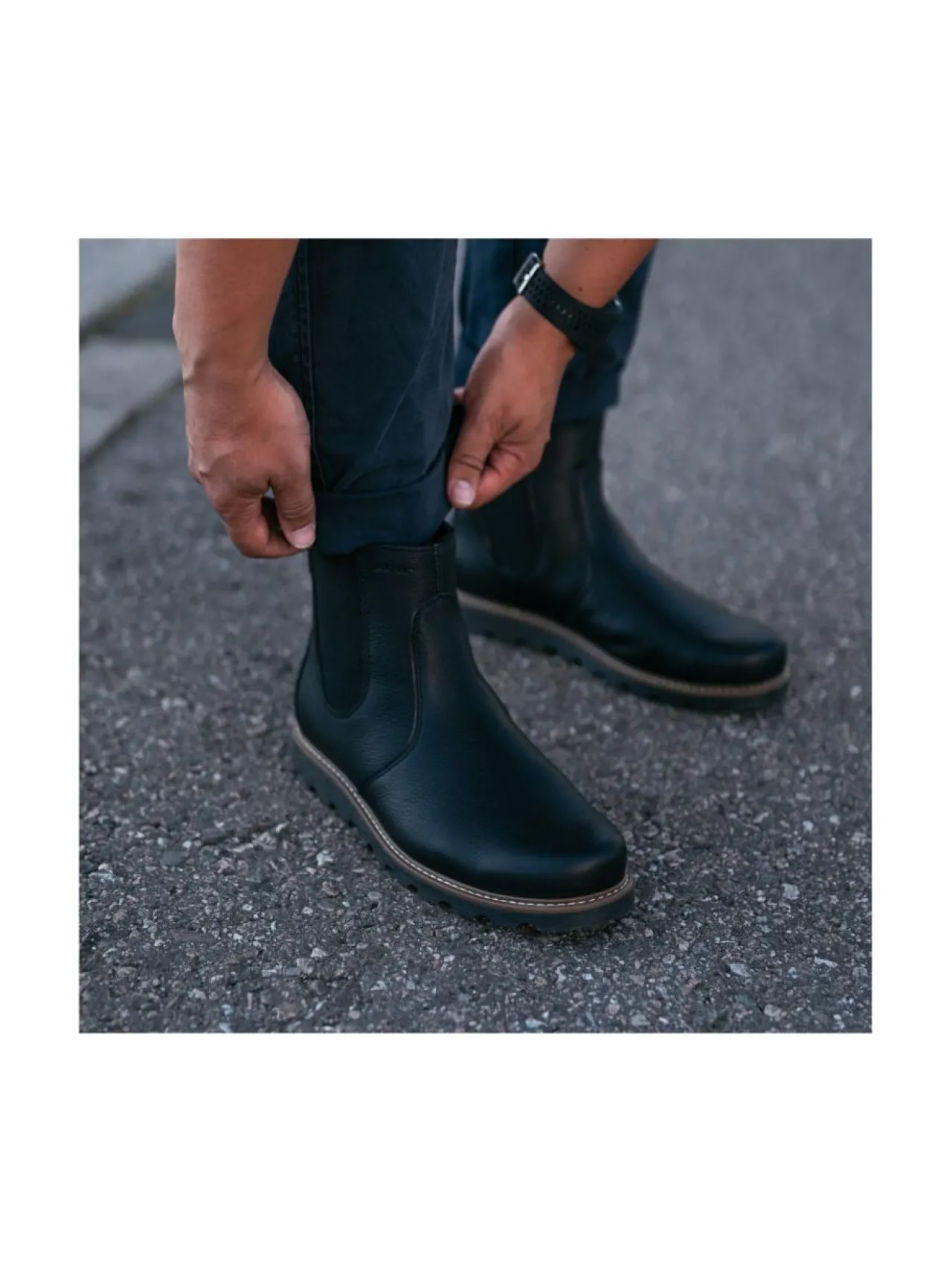 Nilkkurit<Pomar RAJA Miesten GORE-TEX® nilkkurit VIVIAN BLACK/TAN SOLE