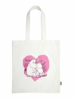 Reput & Laukut<Muumi Rakastettu Ecobag -kangaslaukku WHITE