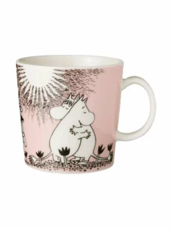 Mukit & Kupit & Asetit<Moomin Arabia Rakkaus-muki 0,3 l VAALEANPUNAINEN