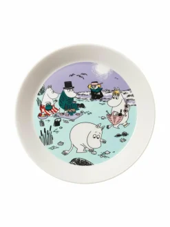 Lautaset & Kulhot<Moomin Arabia Rantapäivä-lautanen 19 cm MULTI-COLOUR