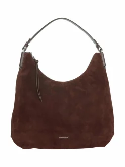 Olkalaukut<Coccinelle Rebekka Suede Hobo -olkalaukku W20 BRUNETTE/BRUNET