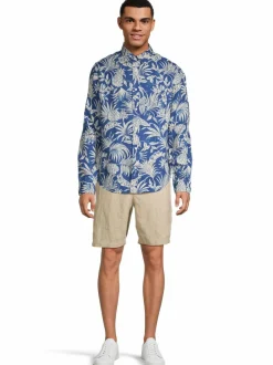 GANT Regular Botanical Print -pellavakauluspaita^ Paidat