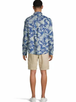 GANT Regular Botanical Print -pellavakauluspaita^ Paidat