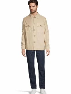 GANT Regular Cotton Linen -päällyspaita^ Takit