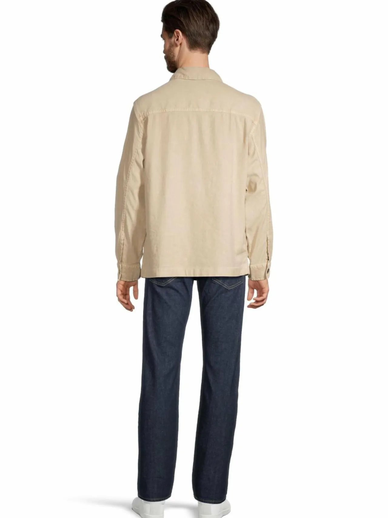 GANT Regular Cotton Linen -päällyspaita^ Takit