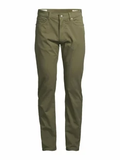 Housut<GANT Regular Desert -farkut MOSS GREEN